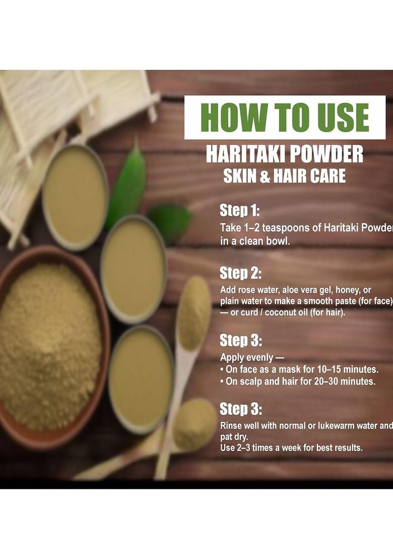 Cursive Haritaki Powder For Skin Hair 500 G