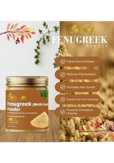 Cursive Fenugreek Powder For Skin Hair 500 G