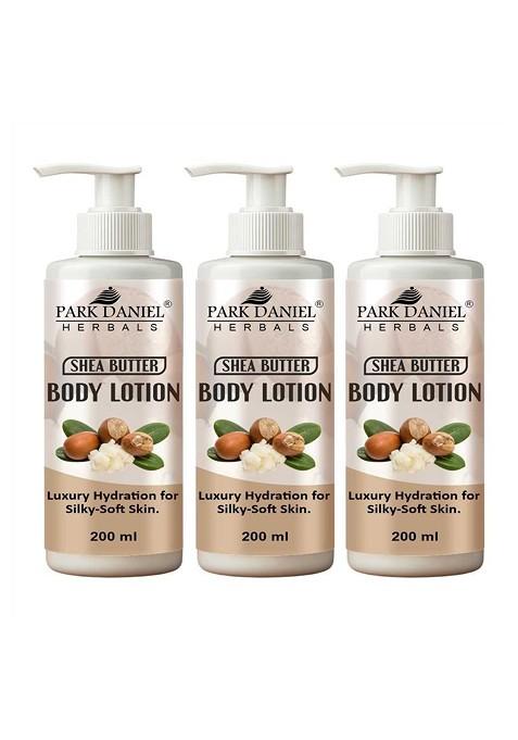 Park Daniel Set Of 3 Shea Butter Body Lotion 200 Ml Each