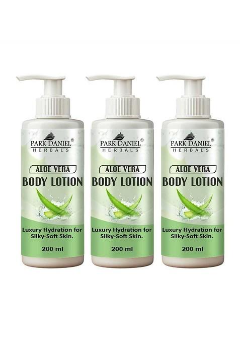Park Daniel Set Of 3 Aloe Vera Body Lotion 200 Ml Each