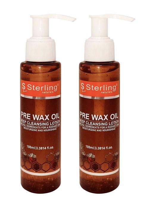 Sterling Naturals Set Of 2 Non Greasy Formula Pre Wax Oil 100 Ml Each