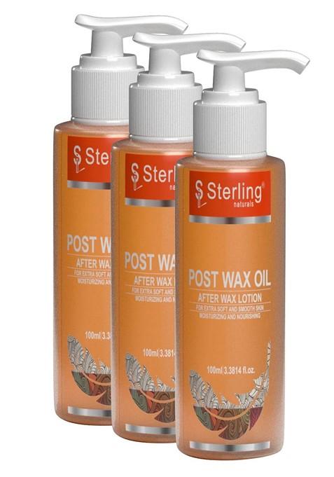 Sterling Naturals Set Of 3 Post Wax Oil To Calm Redness 100 Ml Each