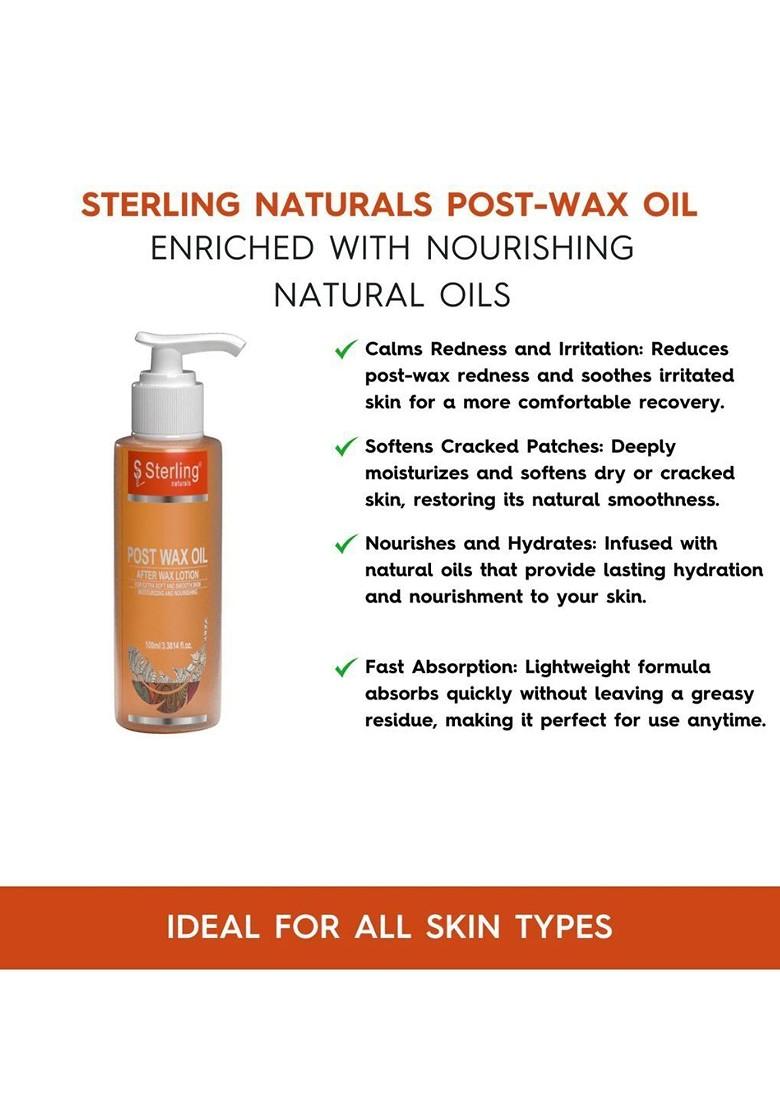 Sterling Naturals Post Wax Nourishing Oil For Calms Redness And Irritation 100 Ml