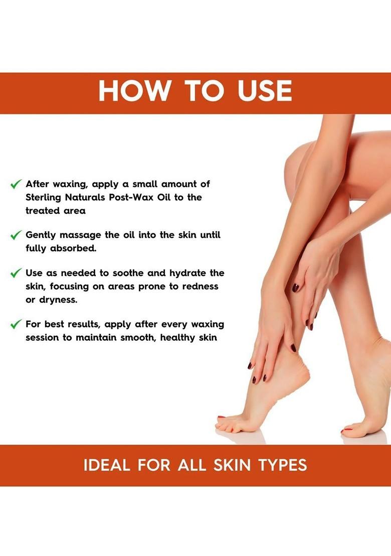 Sterling Naturals Post Wax Nourishing Oil For Calms Redness And Irritation 100 Ml
