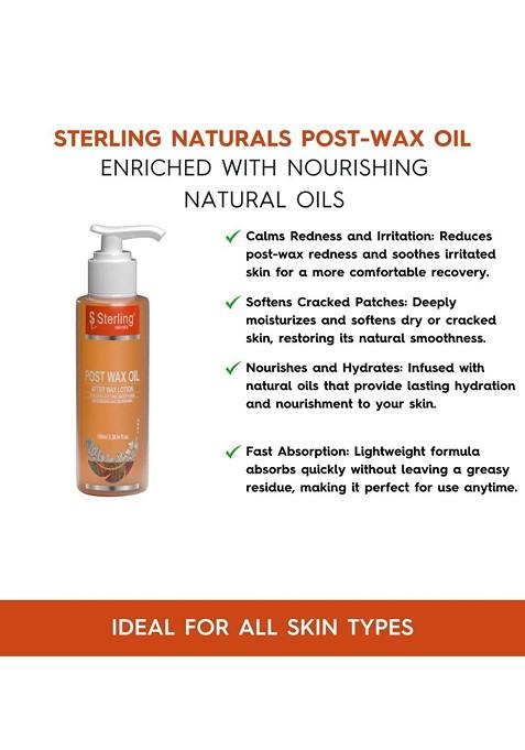 Sterling Naturals Post Wax Nourishing Oil For Calms Redness And Irritation 100 Ml