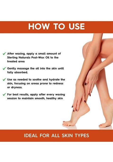 Sterling Naturals Post Wax Nourishing Oil For Calms Redness And Irritation 100 Ml