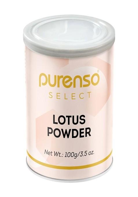 Purenso Vegan Natural Lotus Powder For Skin Moisturizer Hair Growth 100 G