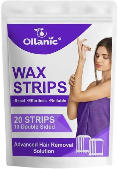 Oilanic Lavender Wax Strips For Painless Waxing Smooth Skin 20