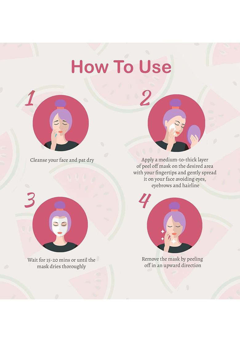 Glamveda Watermelon Collagen Firming Anti Aging Peel Off Mask 100 Gm