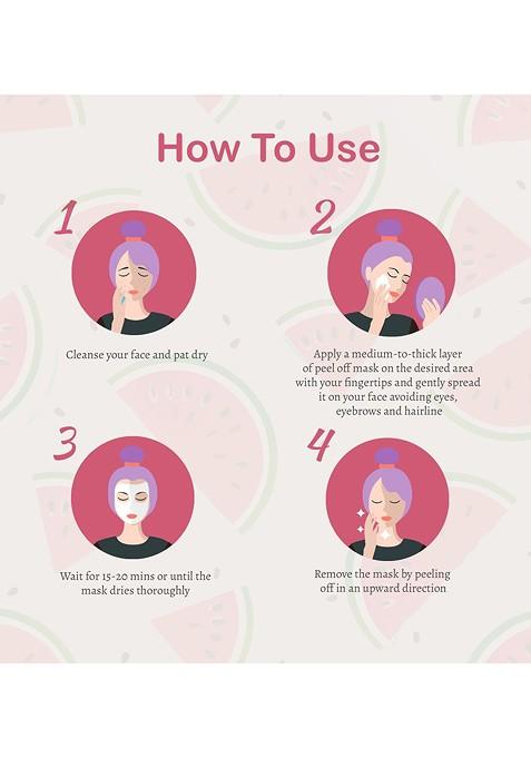 Glamveda Watermelon Collagen Firming Anti Aging Peel Off Mask 100 Gm