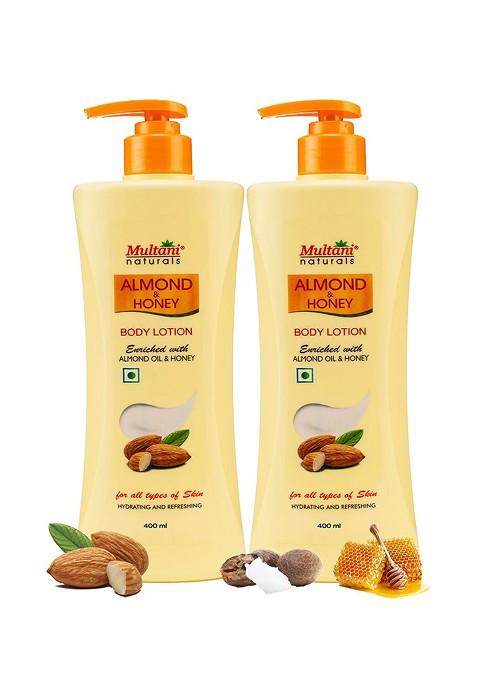 Multani Set Of 2 Honey Almond Body Lotion 400 Ml Each