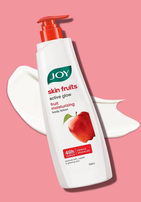 Joy Skin Fruits Body Lotion With Almond Oil Jojoba Apple Extracts 500Ml