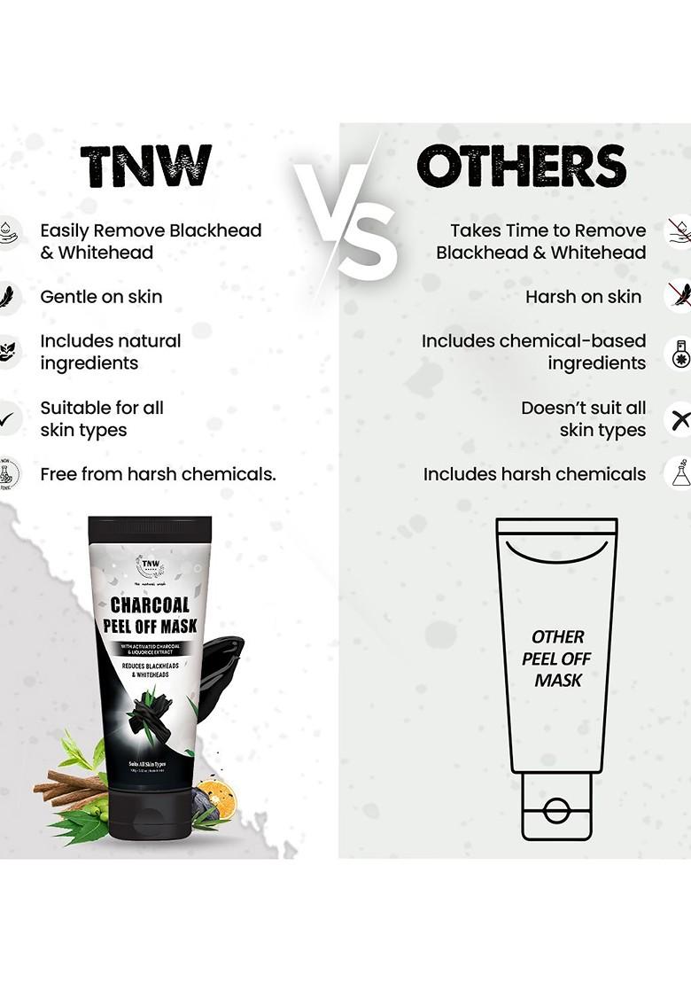 Tnw The Natural Wash Charcoal Peel Off Mask 100 G