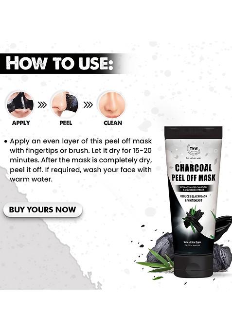 Tnw The Natural Wash Charcoal Peel Off Mask 100 G