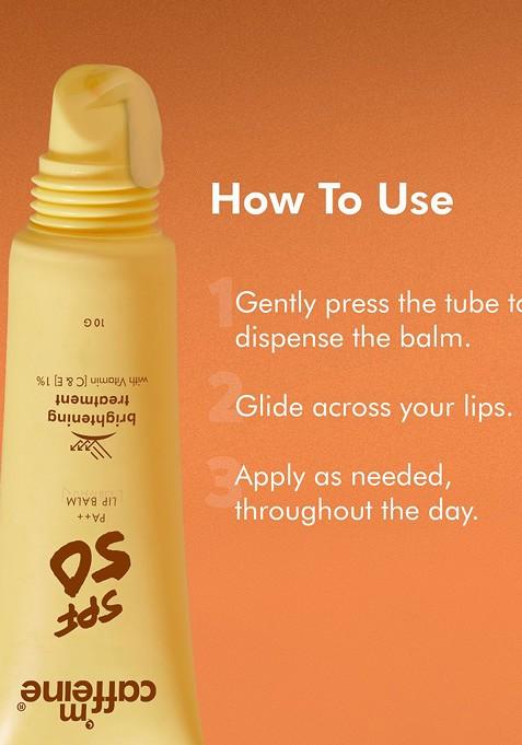 Mcaffeine Spf 50 Pa With Vitamin C E Lip Balm 10G