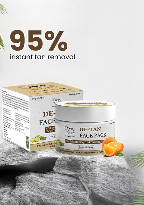 Tnw The Natural Wash De Tan Face Pack For Brightening Glowing Skin 50 G