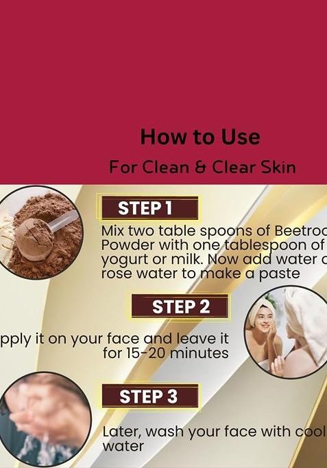 Herbsland Beetroot Powder Face Pack For Tan Removal Skin Brightening 100 G