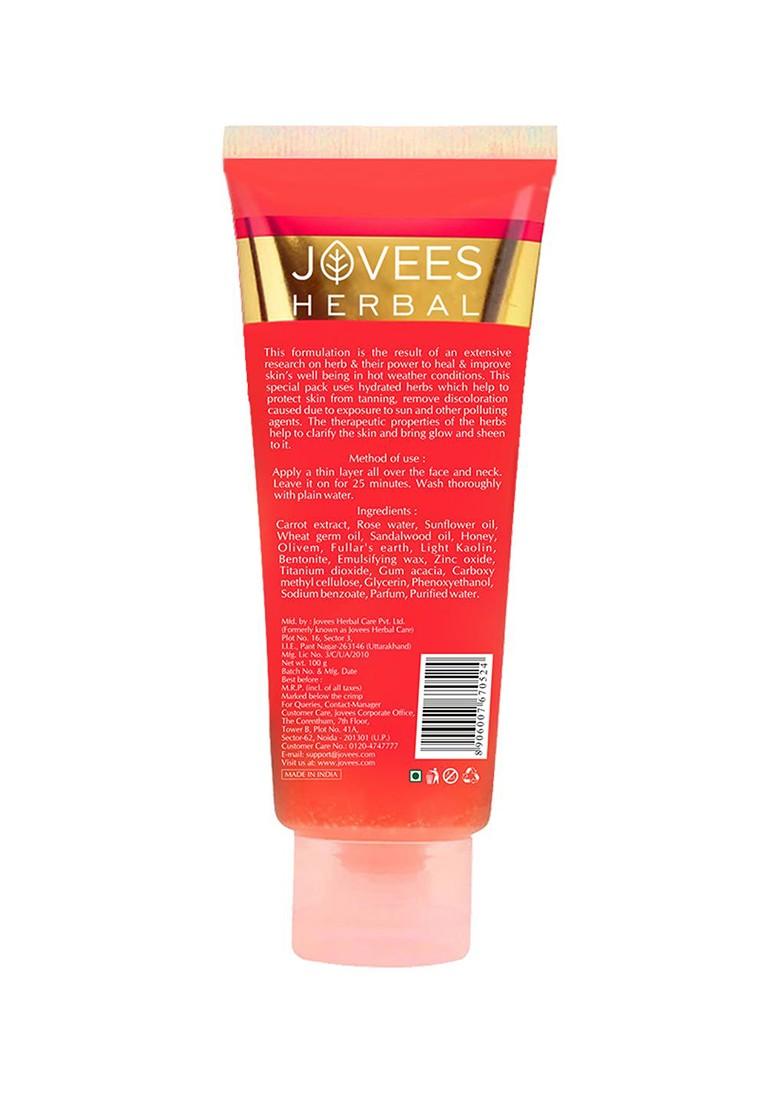 Jovees De Tan Face Pack For Removal Skin Revitalization Bright Glowing 100 G
