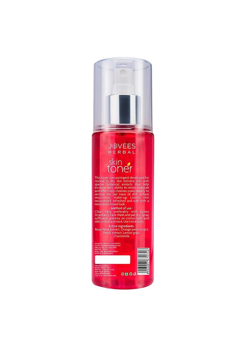 Jovees Rose Skin Toner For Youthful To Tighten Pores Healthy Glow 100 Ml