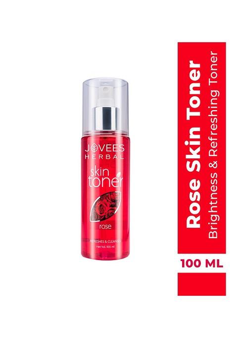 Jovees Rose Skin Toner For Youthful To Tighten Pores Healthy Glow 100 Ml