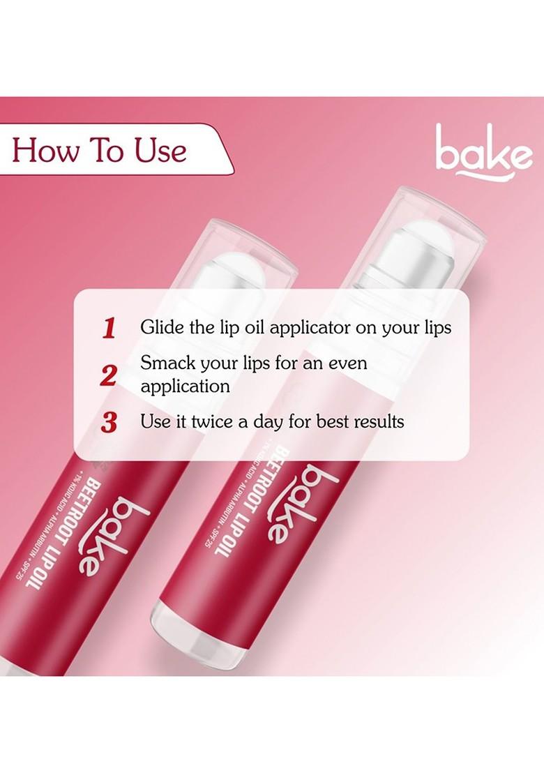 Bake Beetroot 1 Kojic Acid Oil For Dark Pigmented Lips With Spf 25 Tinted Lip 15 G
