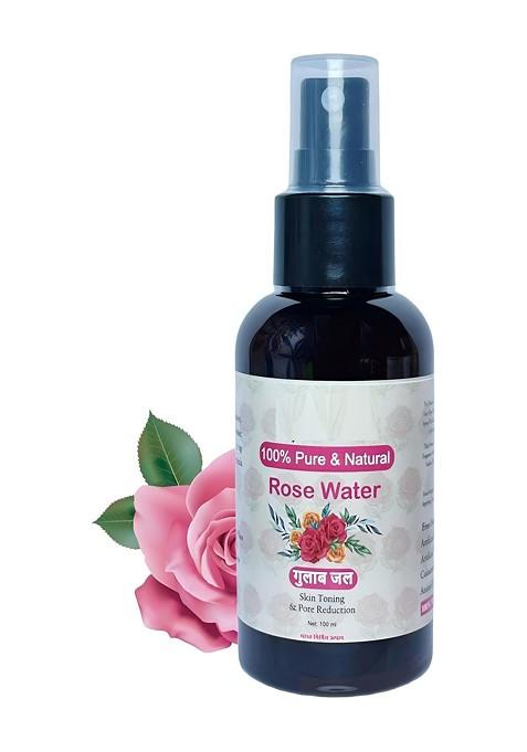 Elecsera Pure Natural Rose Water Toner For Puffiness 100 Ml