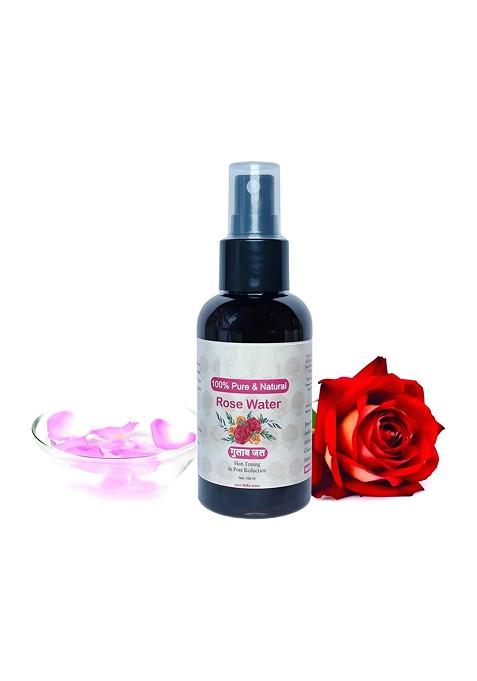 Elecsera Pure Natural Rose Water Toner For Puffiness 100 Ml