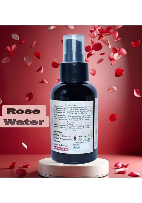 Elecsera Pure Natural Rose Water For Skin Toning Pore Reduction 100 Ml