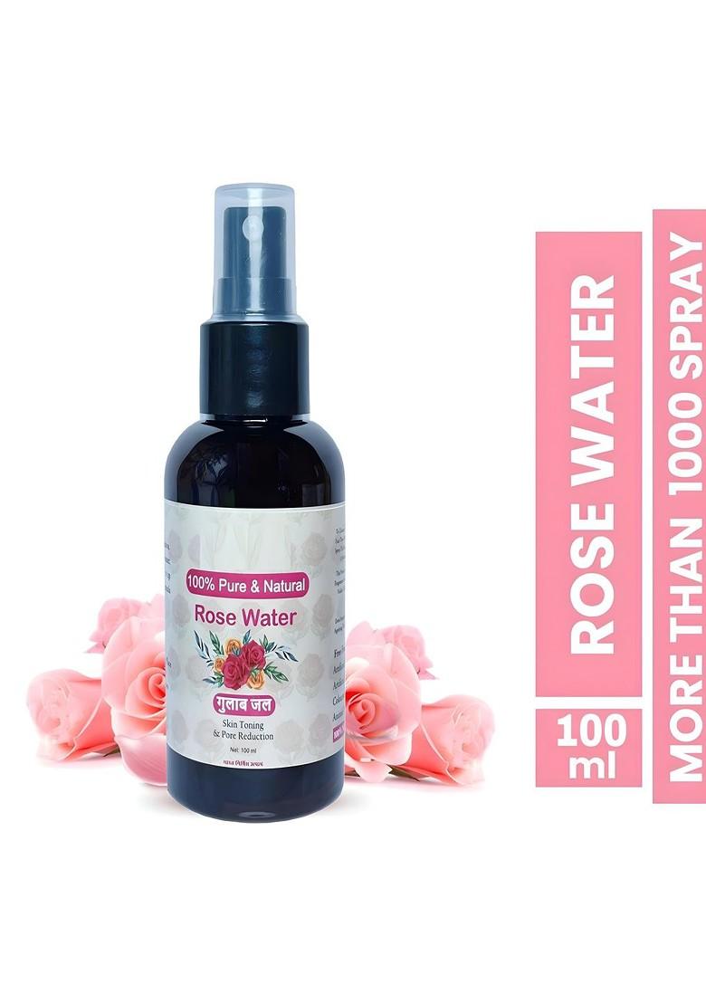 Elecsera Pure Natural Rose Water Toner For Puffiness 100 Ml