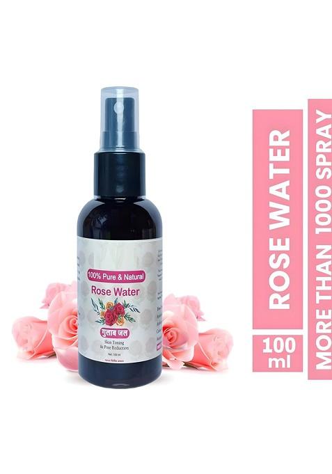Elecsera Pure Natural Rose Water Toner For Puffiness 100 Ml