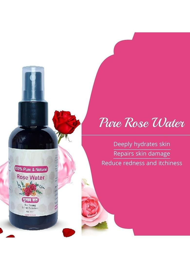 Elecsera Set Of 2 Pure Natural Rose Water Toner 100 Ml Each