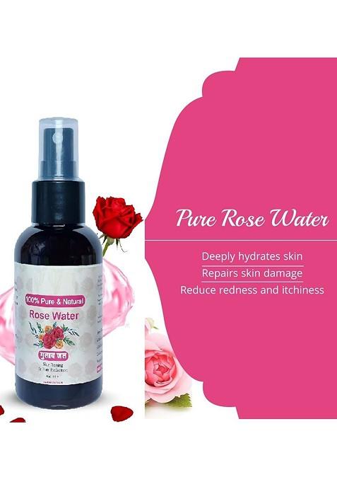 Elecsera Set Of 2 Pure Natural Rose Water Toner 100 Ml Each