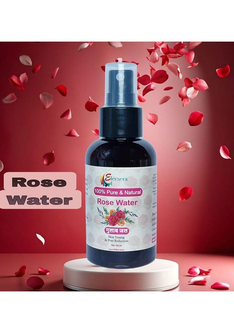 Elecsera Premium Rose Water For Hydration 100 Ml
