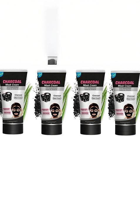 Elecsera Set Of 4 Charcoal Cleansing Peel Off Mask 130 Ml Each