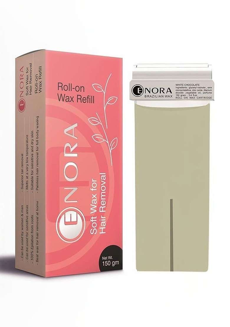 Enora Roll On Wax 150 G White Chocolate - Indya