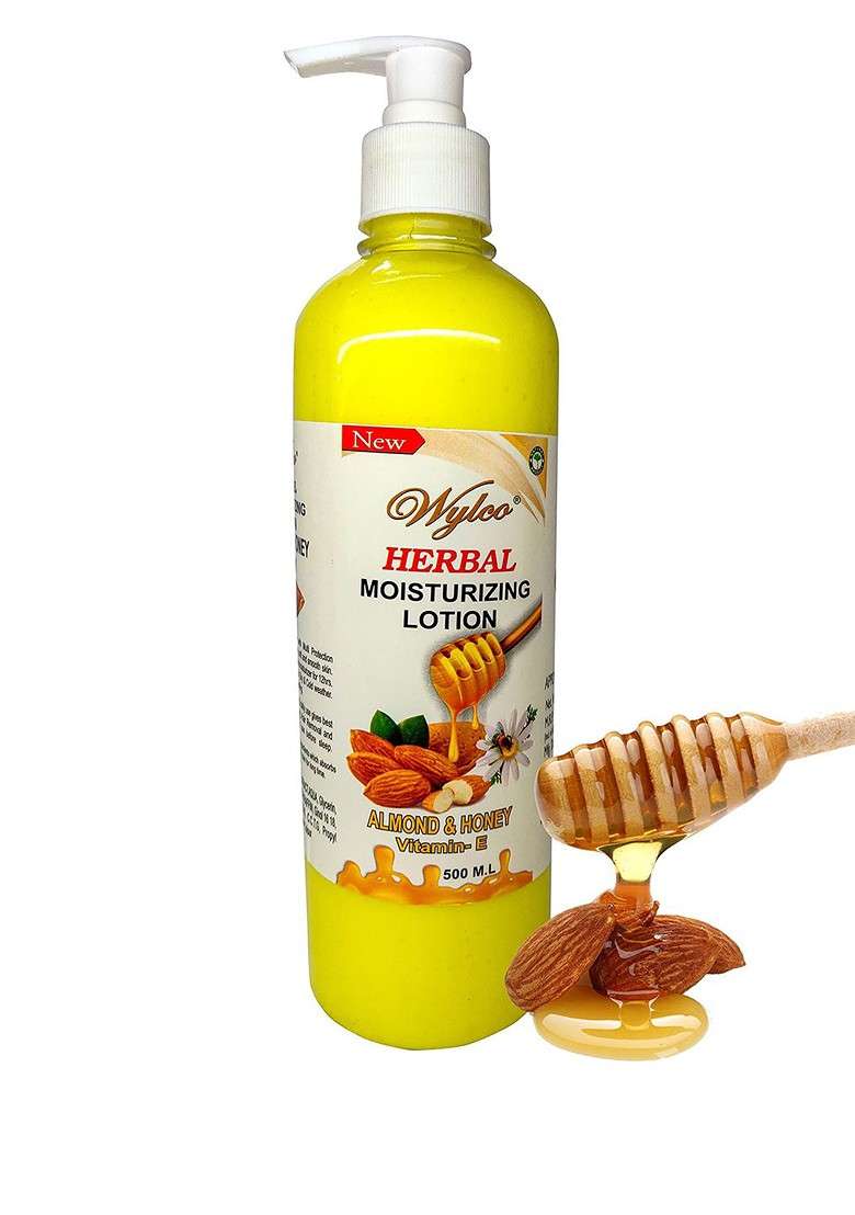 Wylco Almond Honey Herbal Moisturizing Lotion 500 Ml - Indya