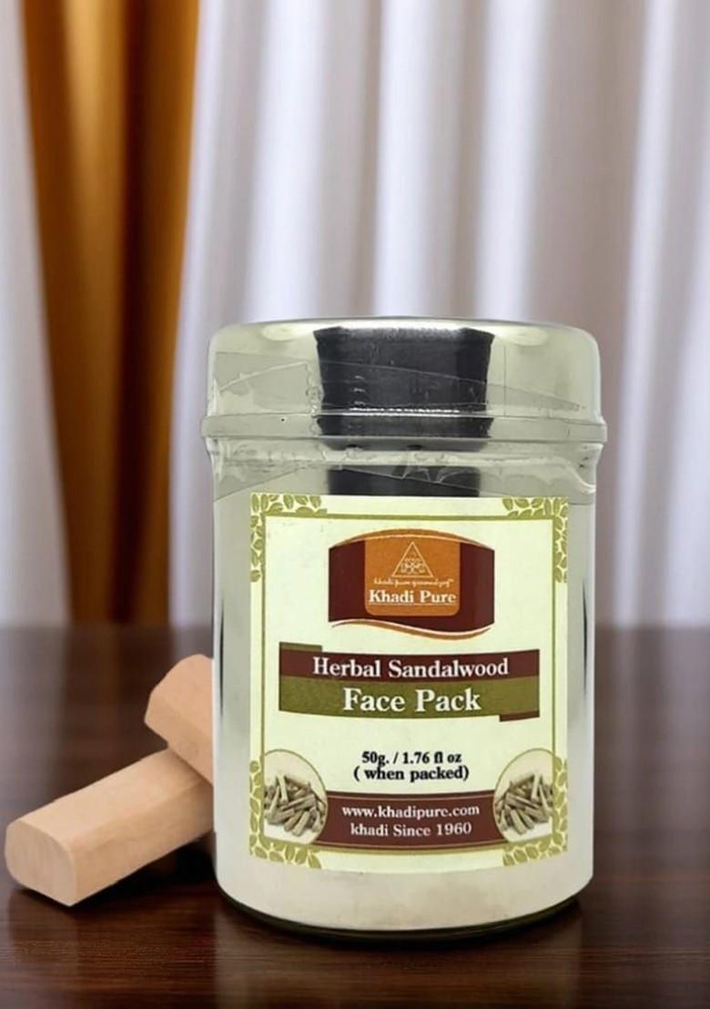 Khadi Pure Set Of 2 Herbal Sandalwood Face Pack For Radiant Skin 50 G Each