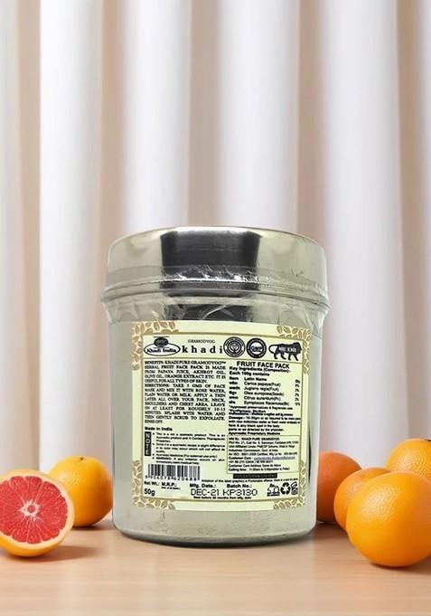 Khadi Pure Set Of 4 Herbal Fruit Face Pack For Skin Brightening 50 G Each