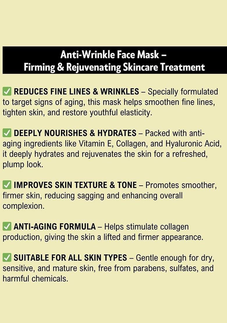 Khadi Pure Set Of 2 Herbal Anti Wrinkle Face Mask With Almond Oil 50 G Each