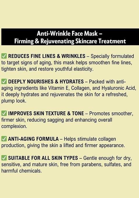 Khadi Pure Set Of 2 Herbal Anti Wrinkle Face Mask With Almond Oil 50 G Each