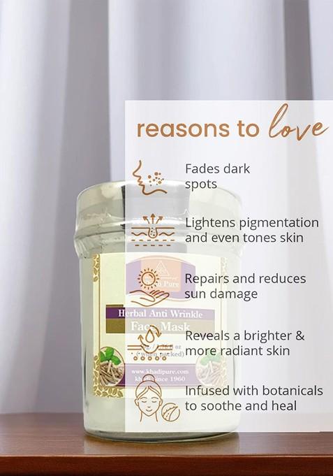 Khadi Pure Herbal Anti Wrinkle Face Mask 50G