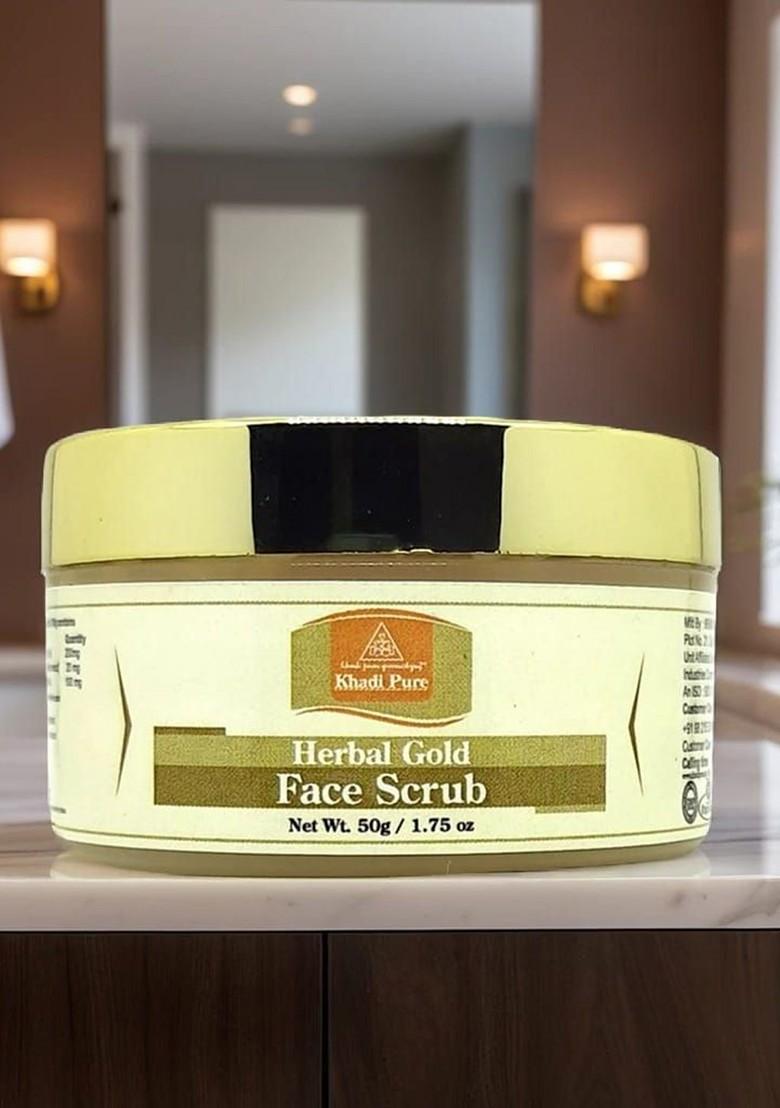 Khadi Pure Set Of 4 Herbal Gold Face Scrub For Hydration 50 G Each