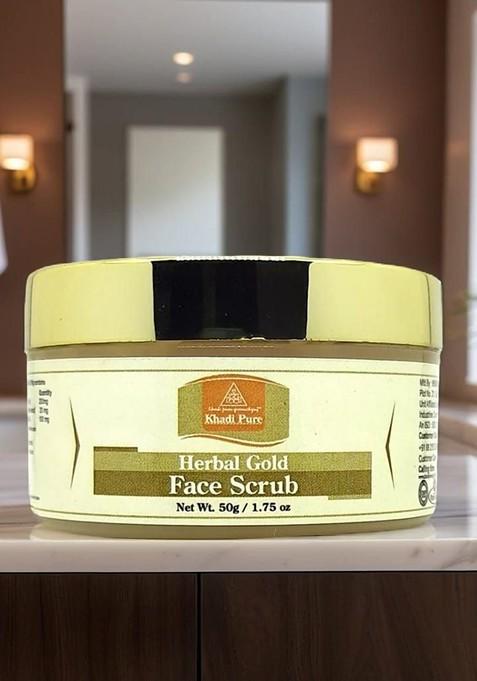 Khadi Pure Set Of 4 Herbal Gold Face Scrub For Hydration 50 G Each