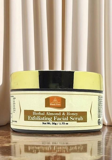 Khadi Pure Set Of 4 Herbal Almond Honey Exfoliating Facial Scrub 50 G Each
