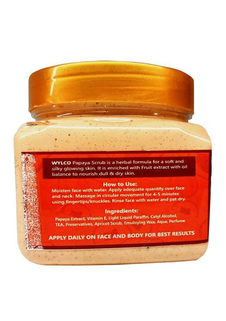 Wylco Papaya Scrub For Skin Nourishment 500 G