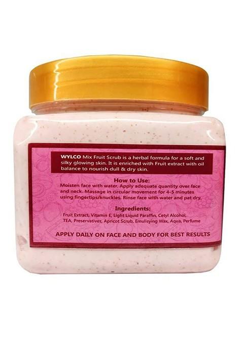 Wylco Mix Fruit Face Scrub For Nourishment 500 G