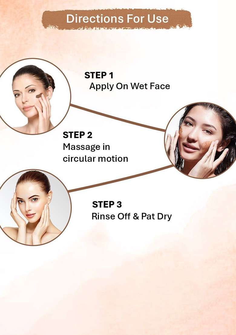 Oneway Happiness Set Of 2 Australian Coffee Face Scrub 100 Ml Each - Indya