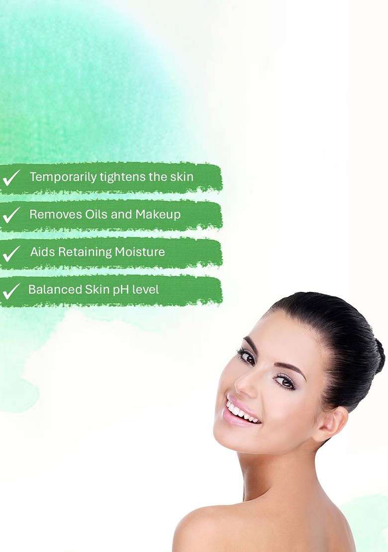 Oneway Happiness Set Of 2 Neem Aloe Vera Face Toner For Glowing Skin 100 Ml Each - Indya