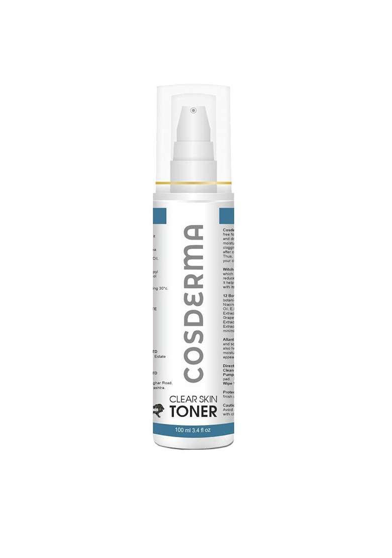 Cosderma Clear Skin Toner For Deep Cleansing 100 Ml - Indya