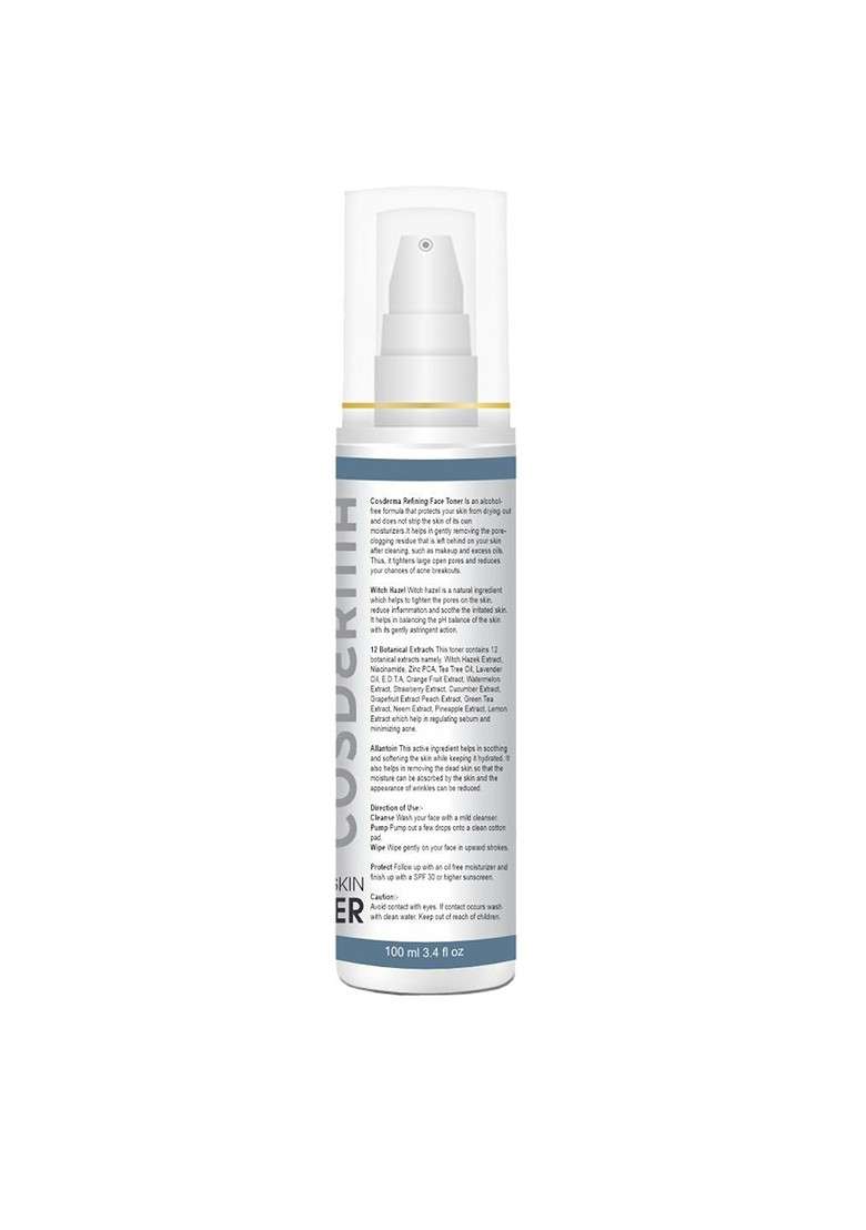 Cosderma Clear Skin Toner For Deep Cleansing 100 Ml - Indya